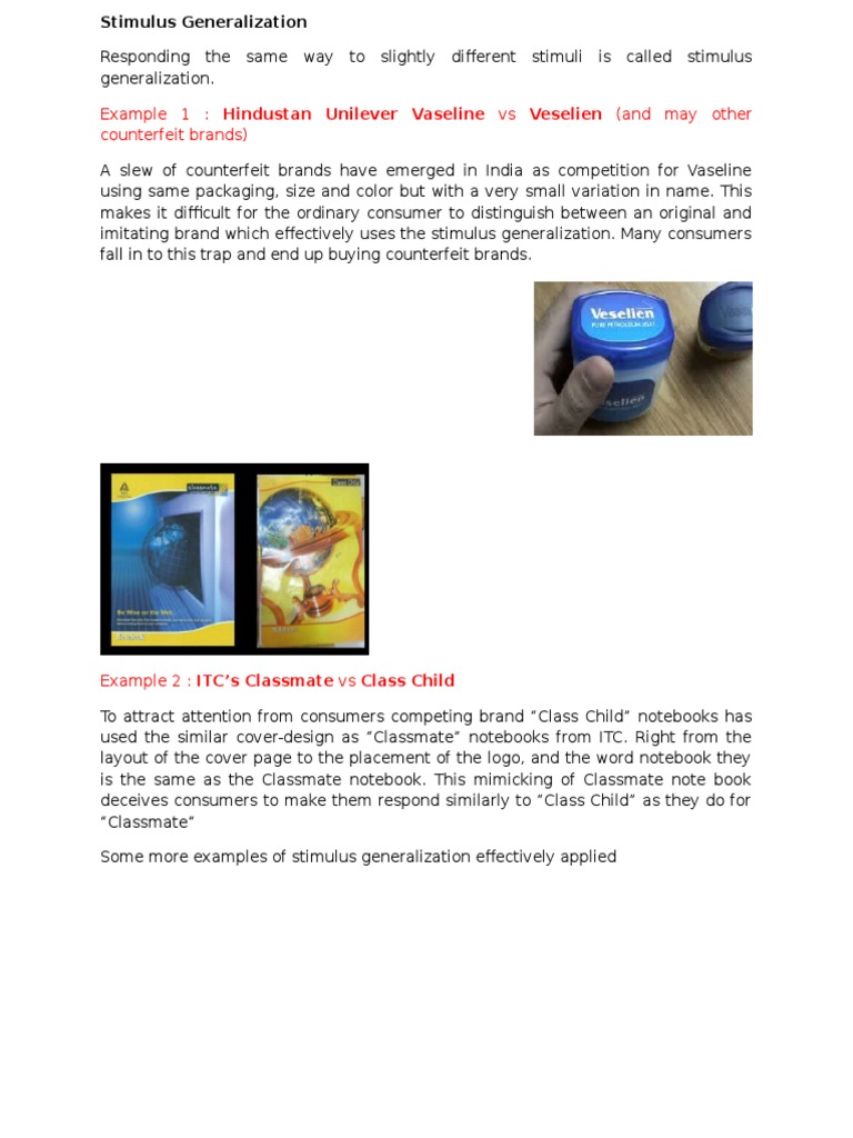 Stimulus Generalization | PDF