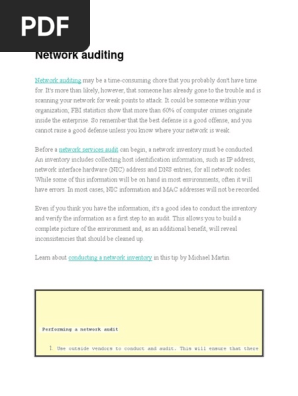 Network Documentation