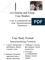 Developing International Case Studies