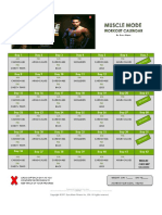 MuscleMode Workout Calendar PDF