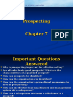 Personal Selling- Ch 7 - Prospecting