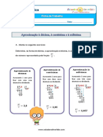 Matemática 4º Aproximação Décima