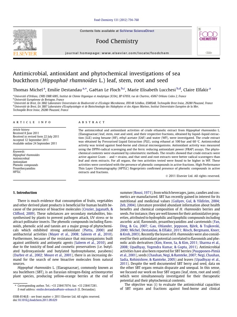 Antimicrobial, Antioxidant and Phytochemical Investigat PDF | PDF ...