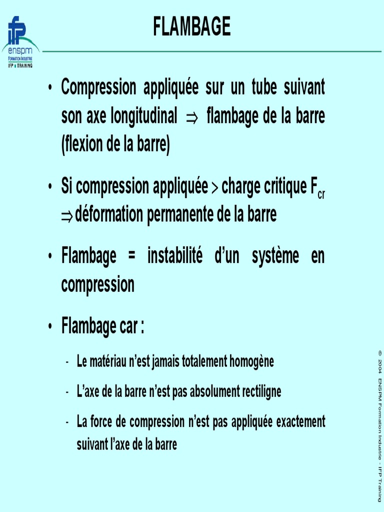 Chapitre Flambage PDF | PDF | Flambage | Génie du bâtiment
