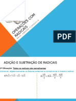 Operações Com Radicais