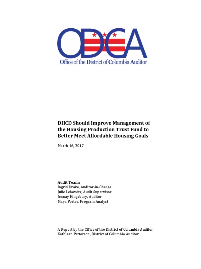Housing Production Trust Fund Audit PDF Affordable Housing Audit