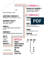 Mi Tocaya Folded Menu Bev - 3.15