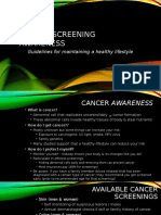 Cancer Screening Awareness