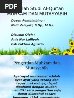 Download PPT MUHKAM MUTASYABIH by Inur As Syifa SN342183903 doc pdf