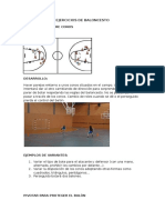 Ejercicios de Baloncesto