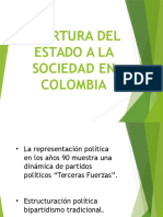 Apertura Del Estado A La Sociedad en Colombia