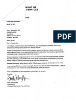 Letter from DHS Commissioner Emily Piper