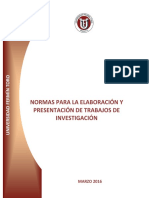 Normas de Present. de Trabajos de Investig. 2016-6-16