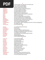 Unusual English Words