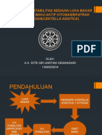 A.A. Istri Sri Hartani - Uji Stabilitas Sediaan Luka Bakar Dengan Bahan Aktif Kitosan Dan Ekstrak Pegagan