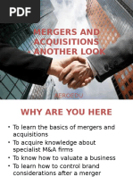 Mergers and Acquisitions - Another Look