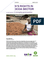 Women's Rights in The Cocoa Sector: Examples of Emerging Good Practice