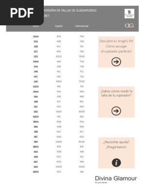 Guía de Tallas de Victoria's Secret | PDF | de consumo | Business