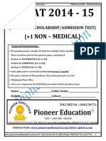 Class 10 QP of Pioneer Education