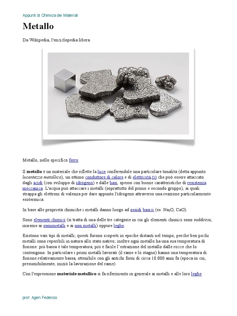 Metalli e Leghe | PDF