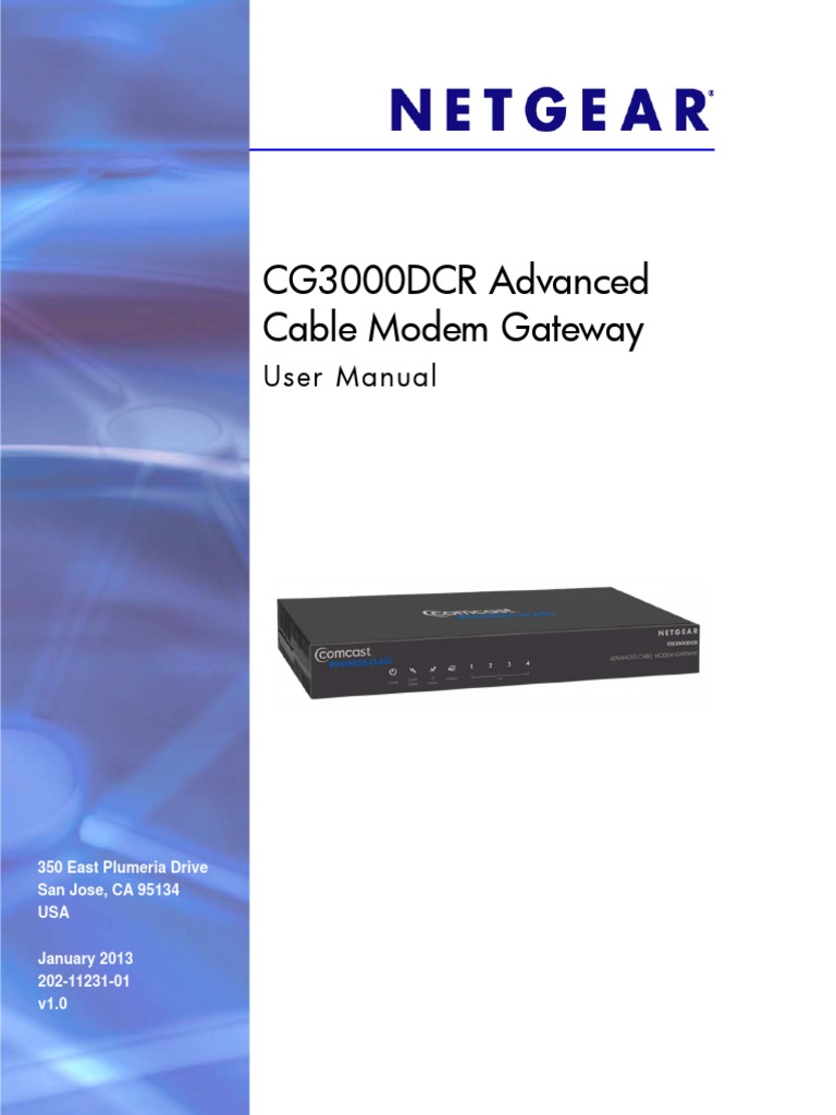 Netgear CG3000DCR User Manual (Comcast) | Virtual Private Network | Ip
