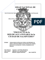 Proyecto de La Red de Agua Potable de La Ciudad de Salsipuedes