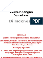 Perkembangan Demokrasi Indonesia