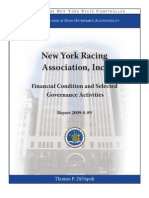 NYS Comptroller's audit report of New York Racing Association