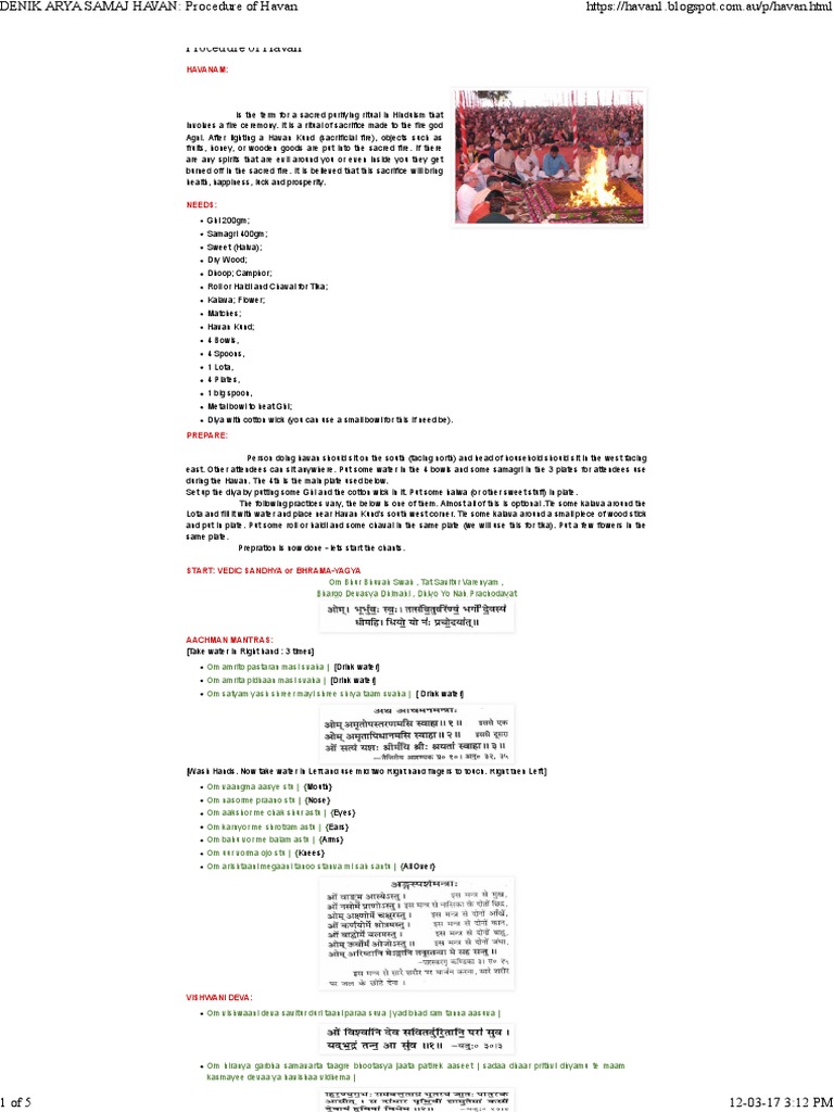 Arya Samaj Vedic Sandhya Pdf