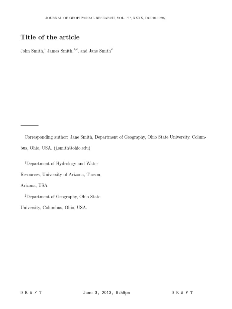 Agu Template Pdf Teaching Mathematics Science