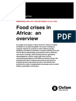Food Crises in Africa: An Overview