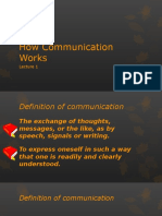 Lecture 1-How Communication Works