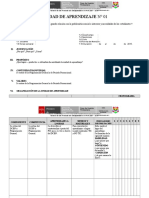 Programación de Unidad de Aprendizaje