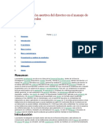 La Comunicación Asertiva Del Director en El Manejo de Conflictos Laborales