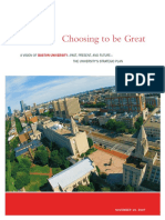 Choosing To Be Great: A Vision of - Past, Present, and Future - The University'S Strategic Plan