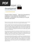 No Te Dejaré Ni Te Desamparare