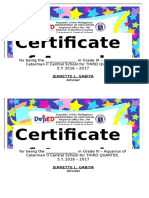 Certificate Design