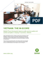 The M-Score: Mobile Phone Scorecards Improve Public Service Quality and Control Corruption in Quang Tri Province, Vietnam