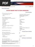 Non-Immigrant Visa - Review Travel Information