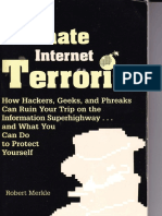 Ultimate Internet Terrorist by Robert Merkle PALADIN PRESS PDF