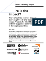 Joint NGO Briefing Paper: April 2003