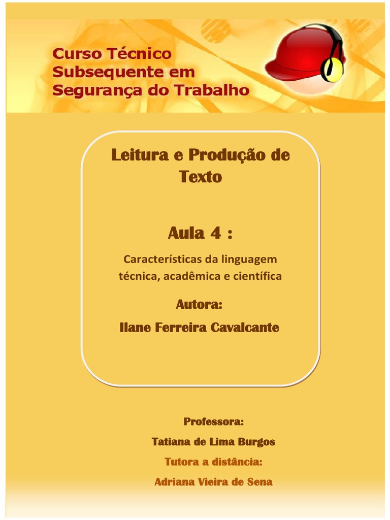Características da Linguagem Técnica | PDF | Science | Tempo