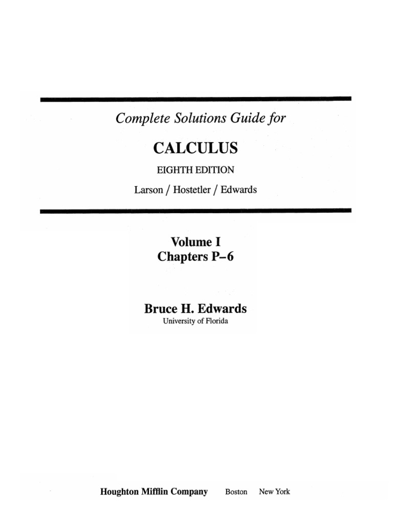Calculo Solution - Larson PDF | PDF