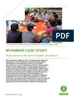 Myanmar Case Study: Putting Women at The Centre of Disaster Risk Reduction