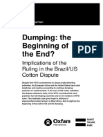 Dumping: The Beginning of The End? Implications of The Ruling in The Brazil/US Cotton Dispute