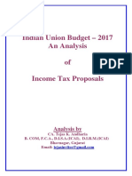 29358 20170209204156 Union Budget 2017 Analysis of Income Tax Proposals