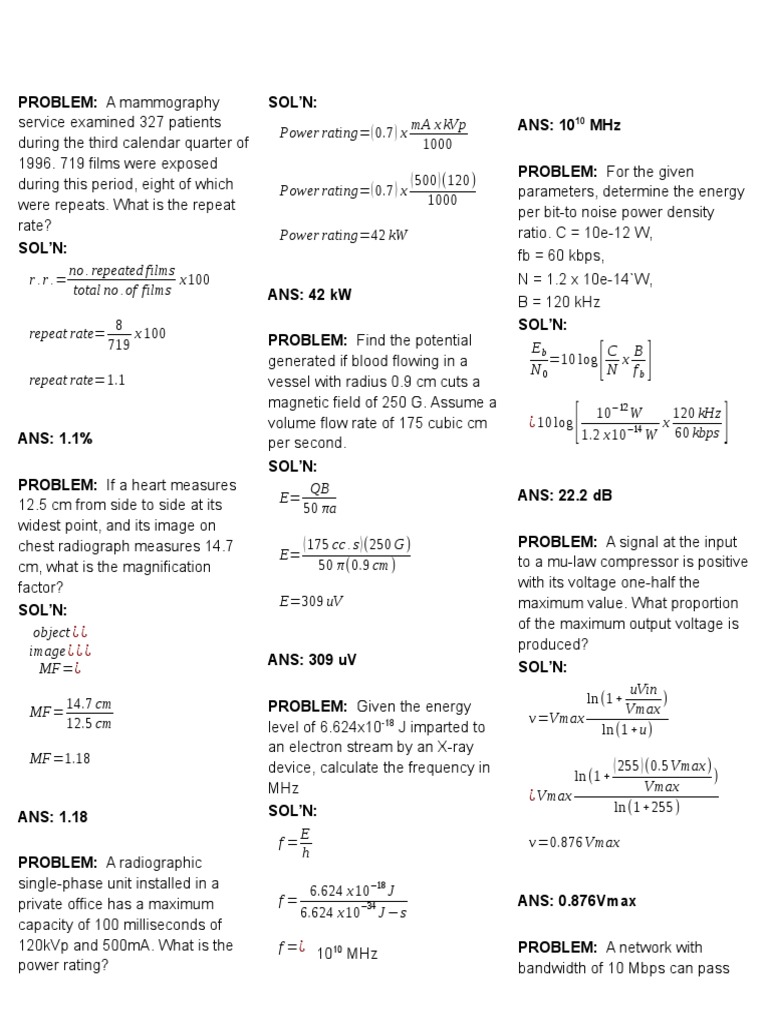 IECEP Problem Solvings | PDF | Frequency Modulation | Bandwidth (Signal ...