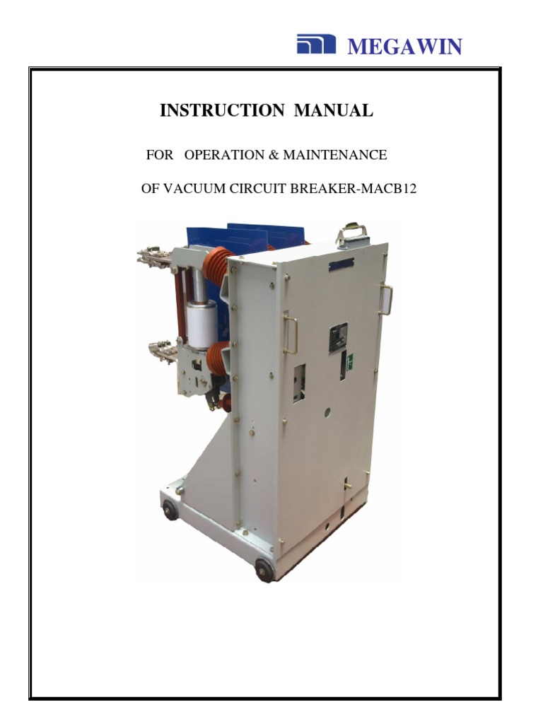 Megawin MACB12 VCB Operation Manual | PDF | Inductor | Capacitor