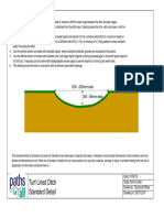 Turf Lined Ditch Standard Detail: Construction Notes