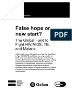 False Hope or New Start? The Global Fund To Fight HIV/AIDS, TB, and Malaria